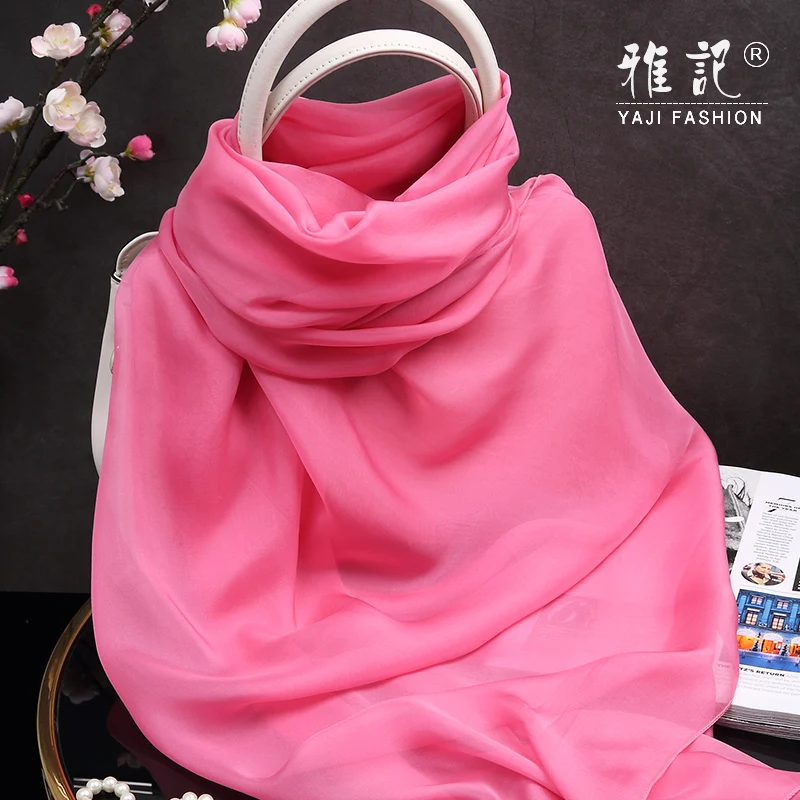 Fimtariah Silk Scarves Women Echarpe Brand Foulard Femme 100% Pure Silk Wrap - Image 4
