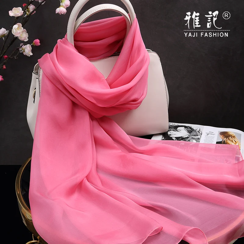 Fimtariah Silk Scarves Women Echarpe Brand Foulard Femme 100% Pure Silk Wrap - Image 3