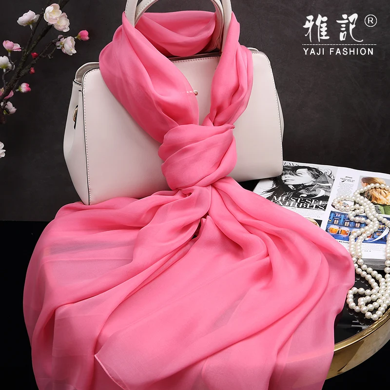 Fimtariah Silk Scarves Women Echarpe Brand Foulard Femme 100% Pure Silk Wrap