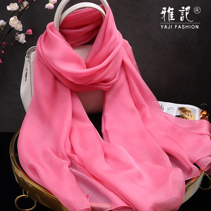 Fimtariah Silk Scarves Women Echarpe Brand Foulard Femme 100% Pure Silk Wrap - Image 2