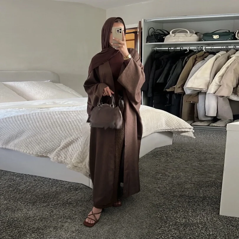 Muslim kaftan Abayas Prayer Women Dress Open Kimono Cardigan Long Coat Modest Islamic Clothing Dubai Saudi Robe Turkish Vestidos - Image 5