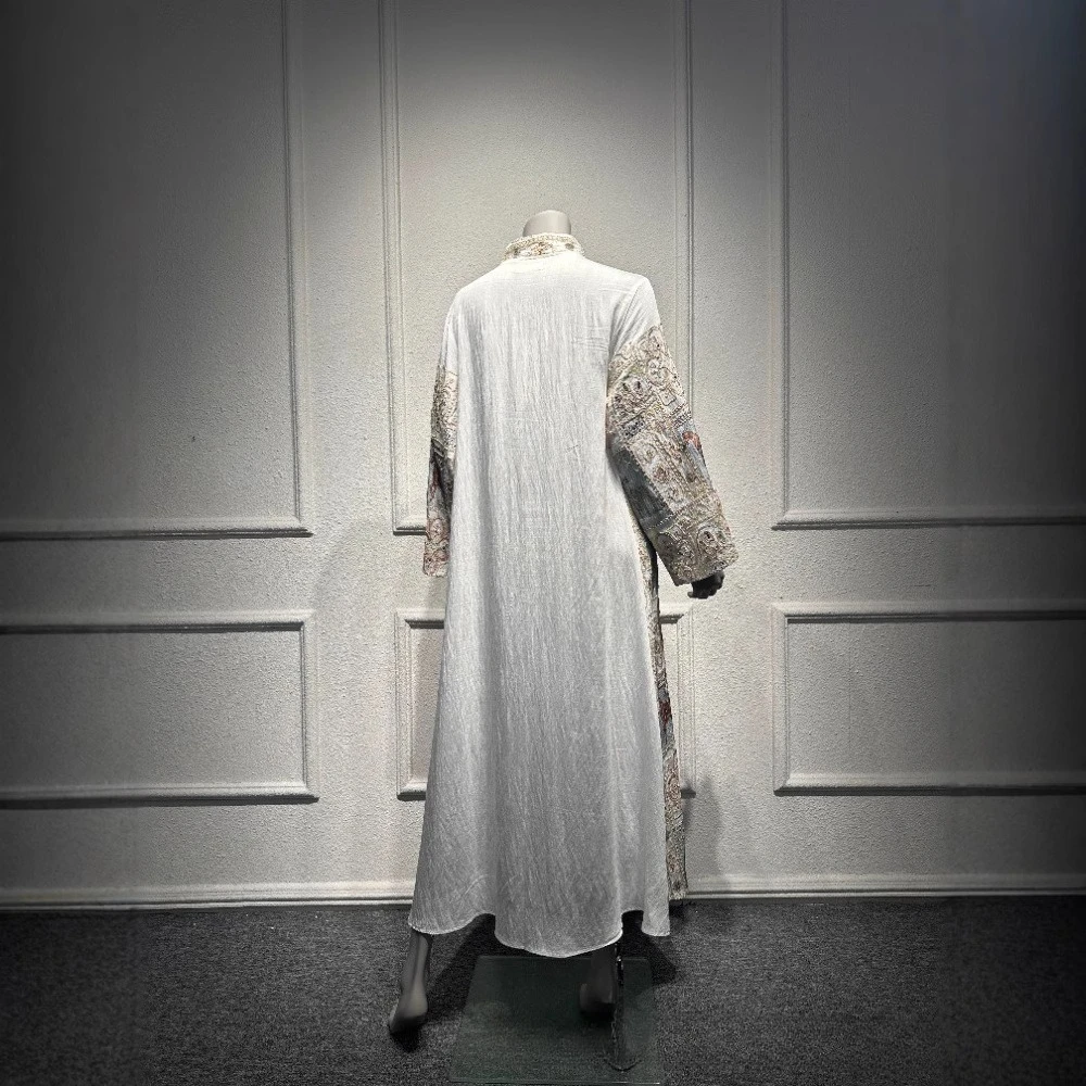 Muslim Dress Abaya Women Party Dresses Jalabiya Vestidos Tassels Eid Morocco Dubai Kaftan Islam Abayas Arab Long Robe Ramadan - Image 2