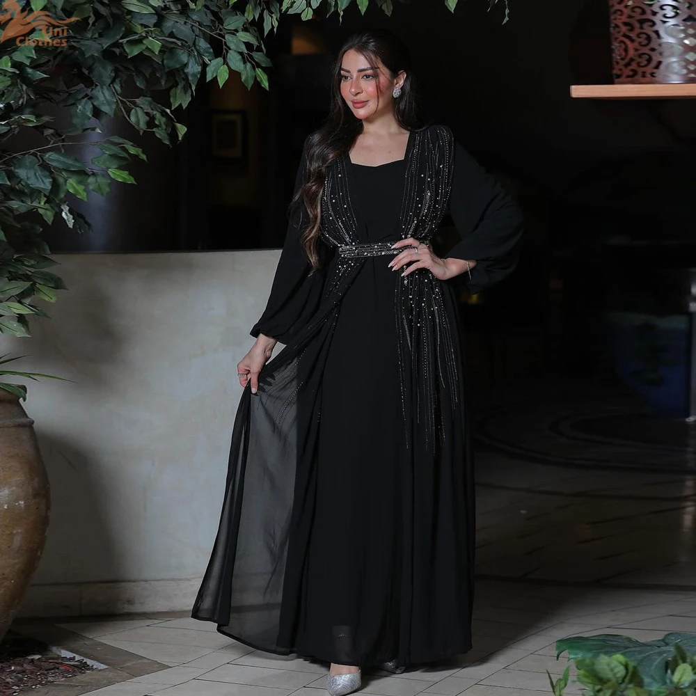 Eid Party Moroccan Caftan Vintage Women Muslim Diamonds Abaya Long Maxi Dress Turkey Arabic Kaftan Dubai Jalabiya Gowns Vestidos - Image 6