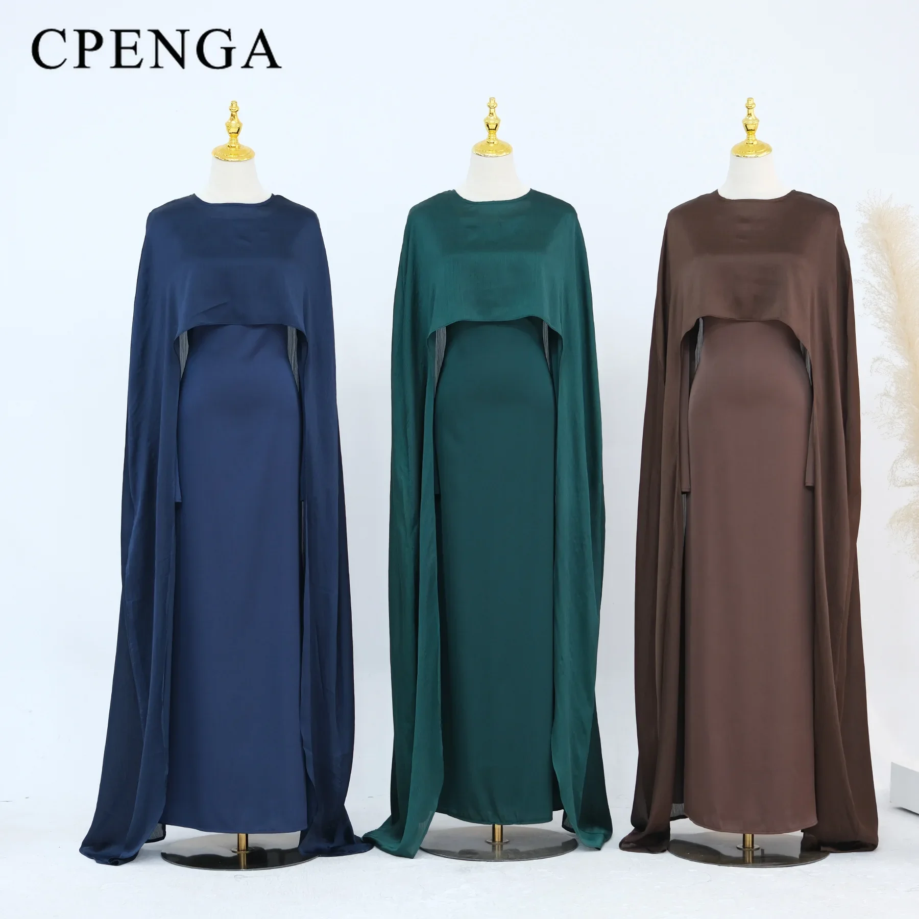 Ramadan 2 Piece Muslim Women Set Dubai Modest Abaya Islam Abayas Femme Elegant Arabic Clothing Fashion Turkey Solid Outfit 2025 - Image 2