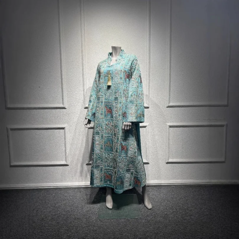 Muslim Dress Abaya Women Party Dresses Jalabiya Vestidos Tassels Eid Morocco Dubai Kaftan Islam Abayas Arab Long Robe Ramadan - Image 4