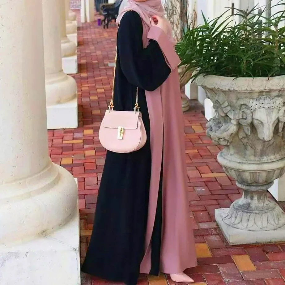 UNI New Design Muslim Abaya Dubai Luxury Woman Dress Veiled Islamic Moroccan Kaftan Black Ramadan Modest Casual Clothing Eid - Image 3