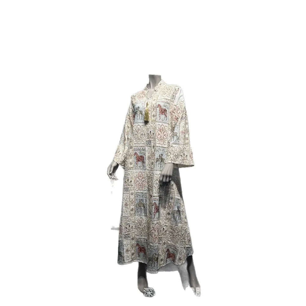 Muslim Dress Abaya Women Party Dresses Jalabiya Vestidos Tassels Eid Morocco Dubai Kaftan Islam Abayas Arab Long Robe Ramadan - Image 5