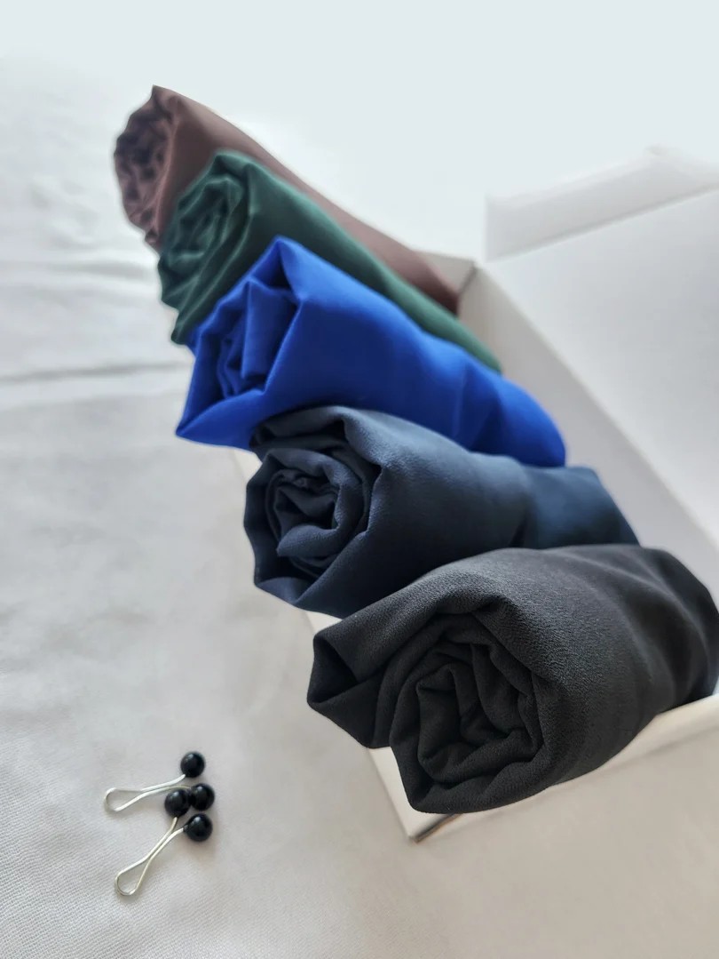 5PCS One Set Muslim Chiffon Hijab Scarf Women Long Solid Color Head Wrap For Women Hijabs Scarves Ladies Muslim Headscarf Gift - Image 5