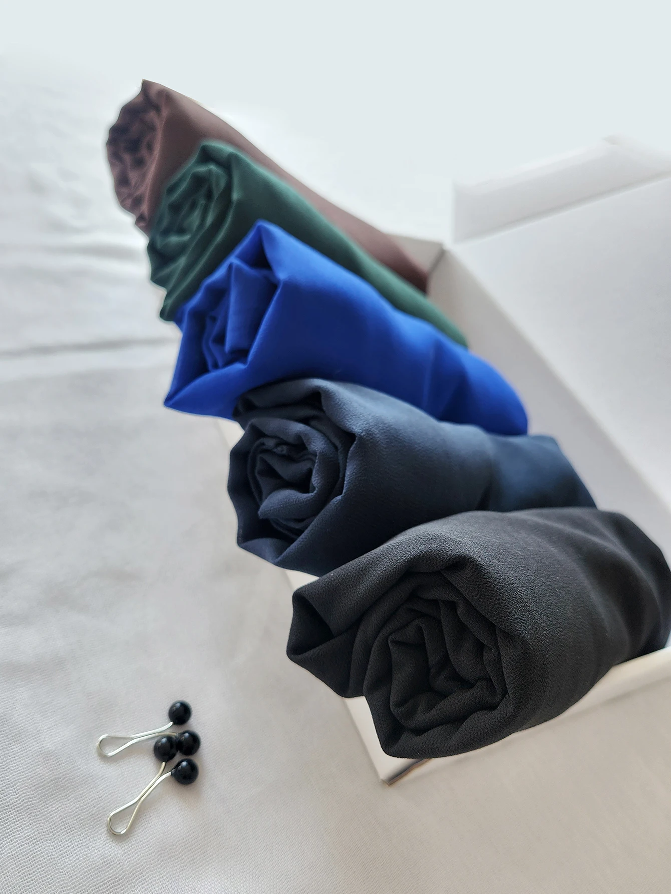 5PCS One Set Muslim Chiffon Hijab Scarf Women Long Solid Color Head Wrap For Women Hijabs Scarves Ladies Muslim Headscarf Gift - Image 5