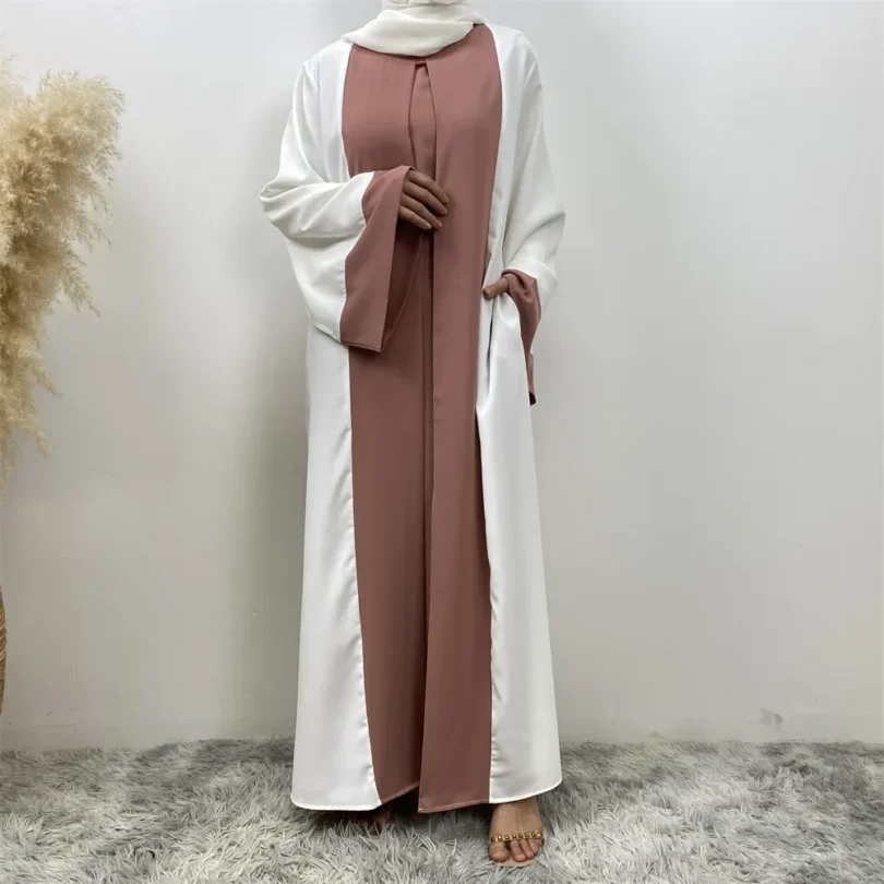 UNI New Design Muslim Abaya Dubai Luxury Woman Dress Veiled Islamic Moroccan Kaftan Black Ramadan Modest Casual Clothing Eid - Image 5