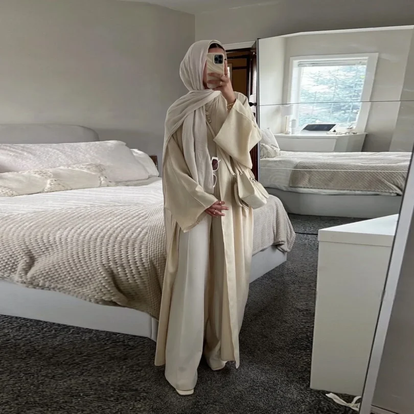 Muslim kaftan Abayas Prayer Women Dress Open Kimono Cardigan Long Coat Modest Islamic Clothing Dubai Saudi Robe Turkish Vestidos - Image 2