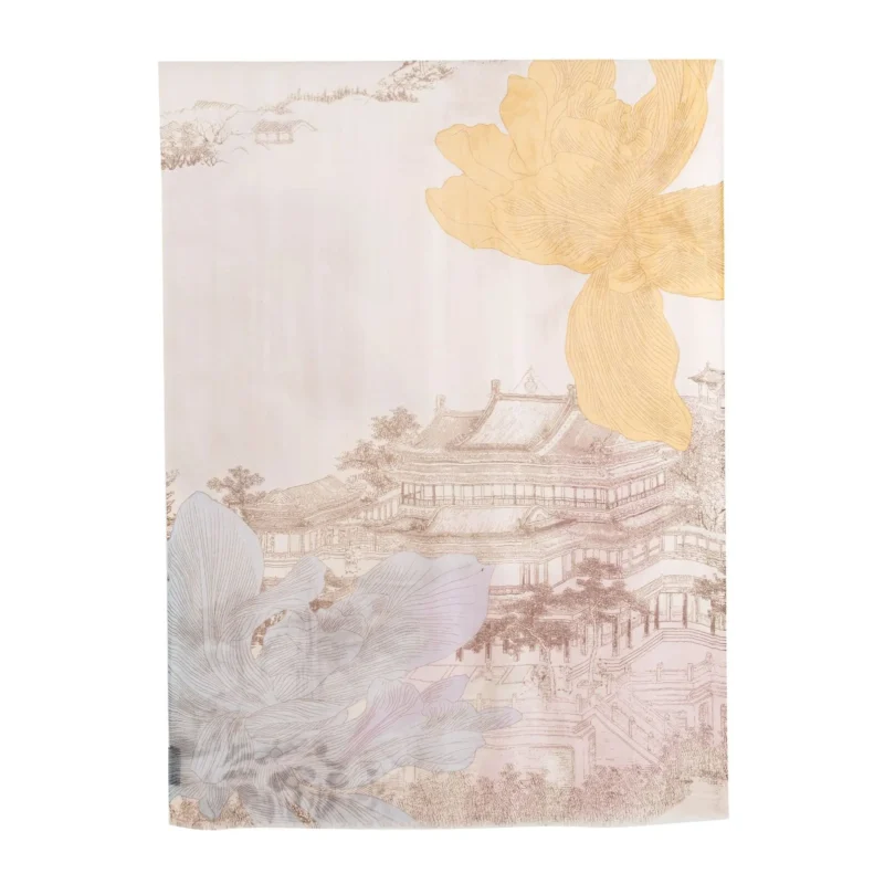 New Luxury 100% Cashmere Printed Shawl Women Spring Autumn Scarf Fashion Lightweight Hijab Neckerchief Elegant Office Bag Scarf - Image 2