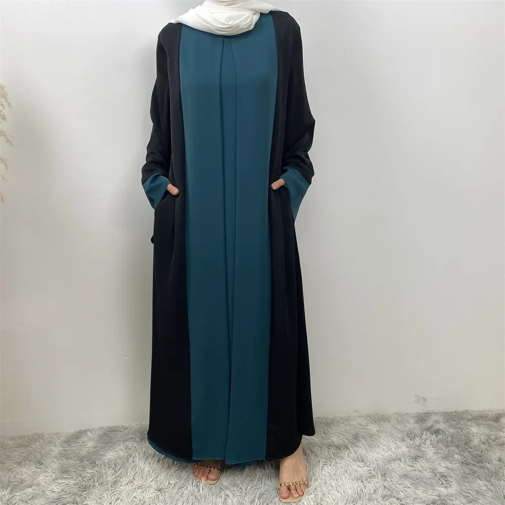 UNI New Design Muslim Abaya Dubai Luxury Woman Dress Veiled Islamic Moroccan Kaftan Black Ramadan Modest Casual Clothing Eid - Image 4