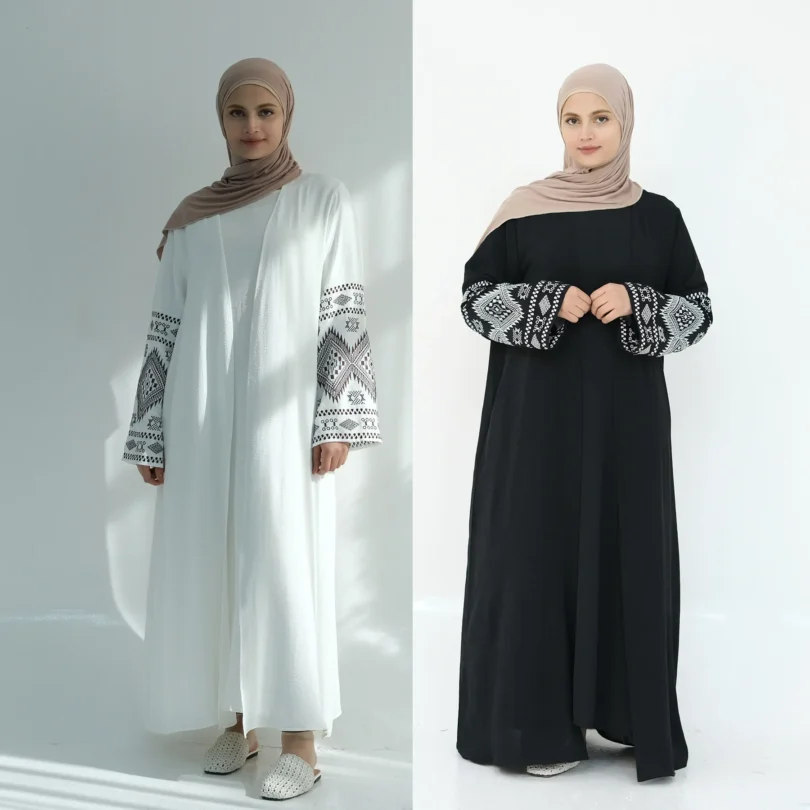 Muslim kaftan Abayas Prayer Women Dress Open Kimono Cardigan Long Coat Modest Islamic Clothing Dubai Saudi Robe Turkish Vestidos - Image 6