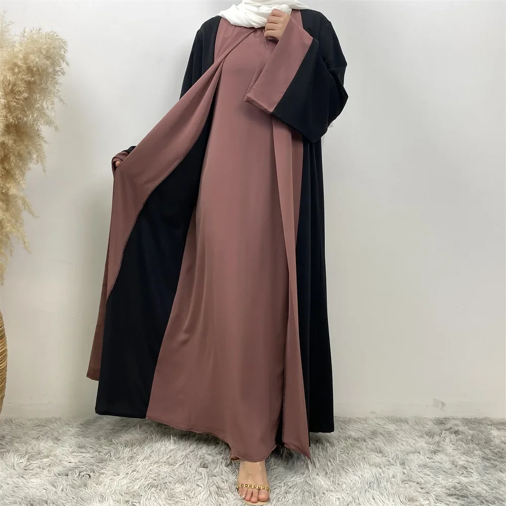 UNI New Design Muslim Abaya Dubai Luxury Woman Dress Veiled Islamic Moroccan Kaftan Black Ramadan Modest Casual Clothing Eid - Image 6